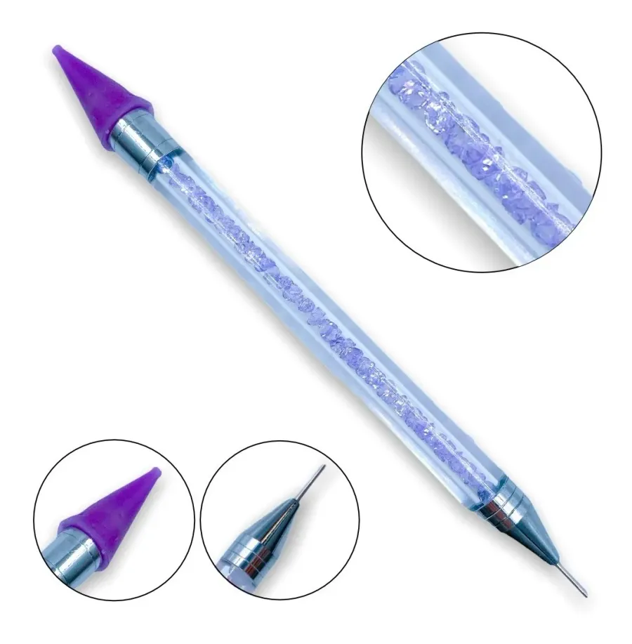 Lapiz aplicador de Strass Morado