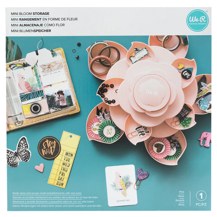 Wr – Mini Bloom Pink – Storge – Organizador Rosado