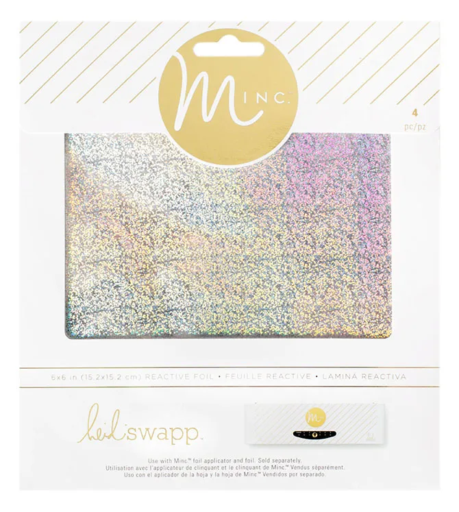 Wr – Foil Silver Glitter – Minc – Glitter Sheets