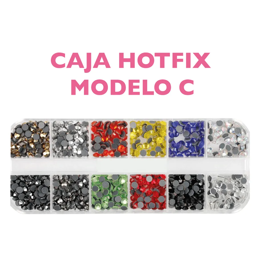 Caja Cristales Hotfix – Mix Colores SS16 – Modelo C