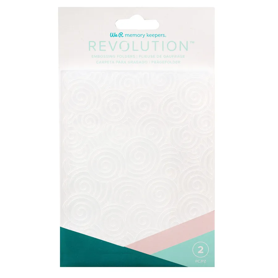 Wr – Swirls and Scallops – Embossing Folder – Revolution
