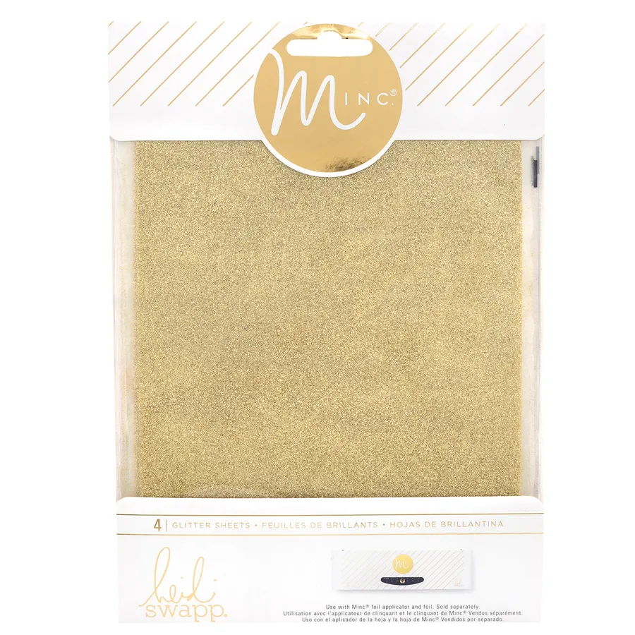 Wr – Foil Gold 6×8 – Minc – Glitter Sheets