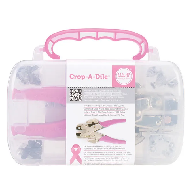 Wr – Case Crop a Dile Pink – Tools – Maquina y estuche para Eyelest y perforaciones