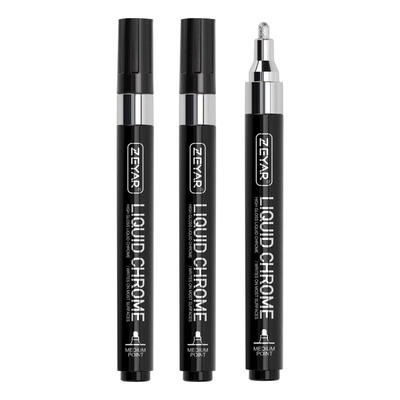 Lapiz PLateado efecto cromado permanente - 2mm