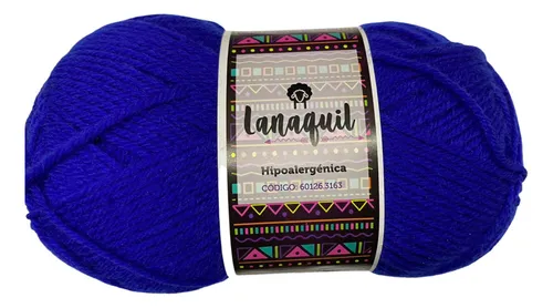 Ovillo de lana acrílica Hipoalergénica 100 grs - Azul Rey