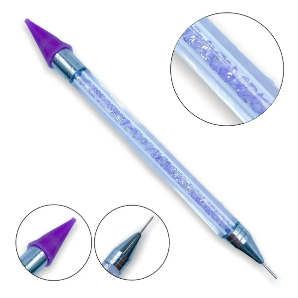 Lapiz aplicador de Strass Morado